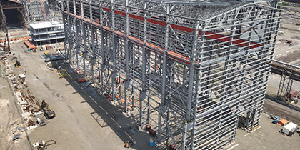 Algoma Steel EAF construction
